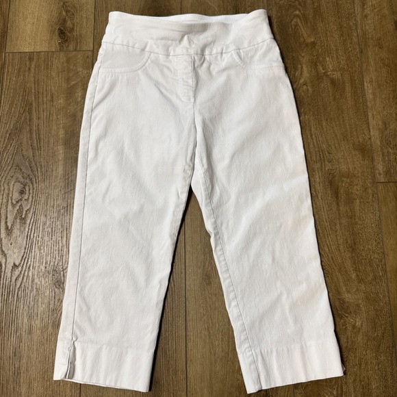 Ruby Rd. Pants - Ruby Road Petite White Stretch Capri 6‎